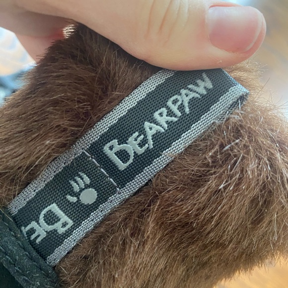 BearPaw Black and Brown Fur-Trimmed Boots - Picture 4 of 5